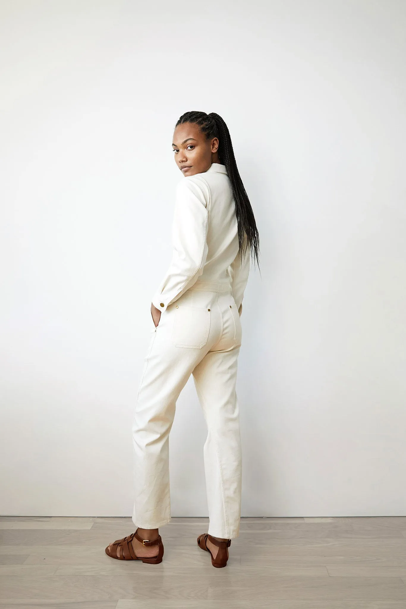 Jump One in Ecru Denim