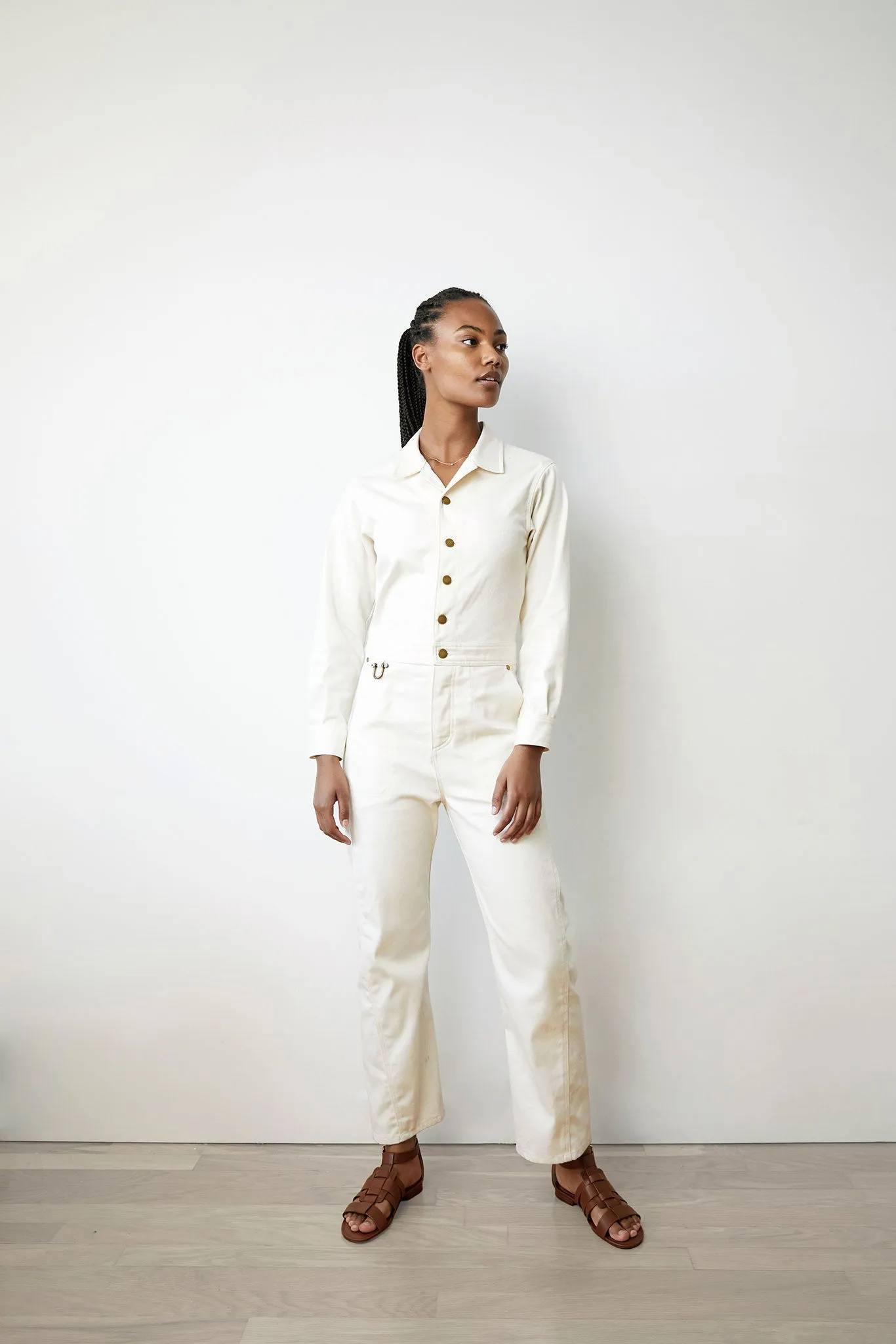 Jump One in Ecru Denim