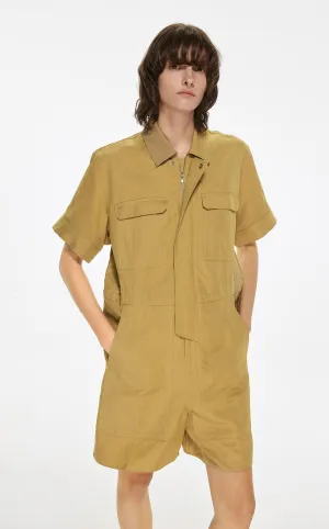 Jumpsuits / JNBY Solid Short Sleeve Jumpsuit