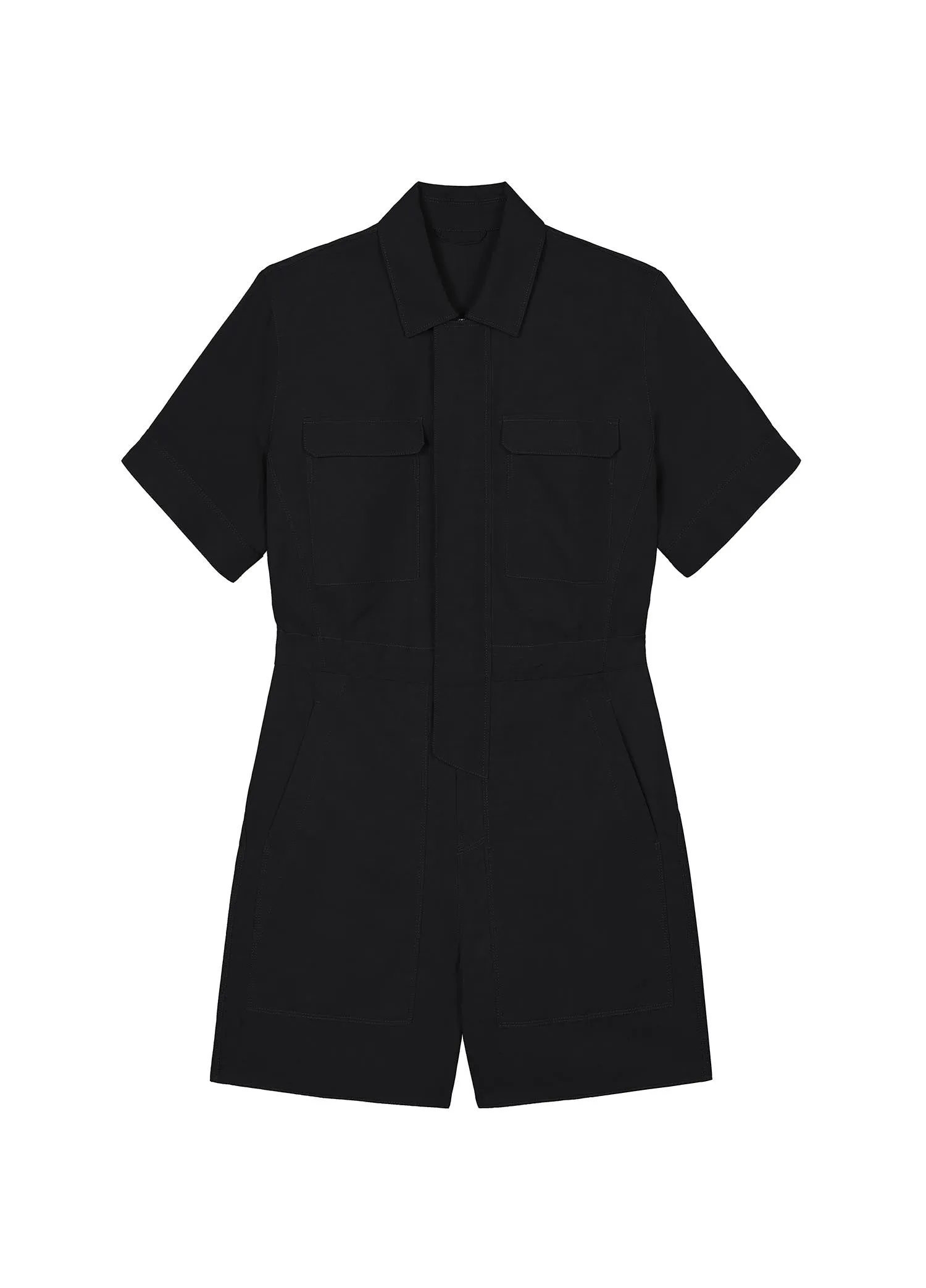 Jumpsuits / JNBY Solid Short Sleeve Jumpsuit