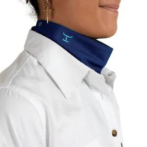 Just country Carlee Double Sided Scarf Cobalt and Turquoise
