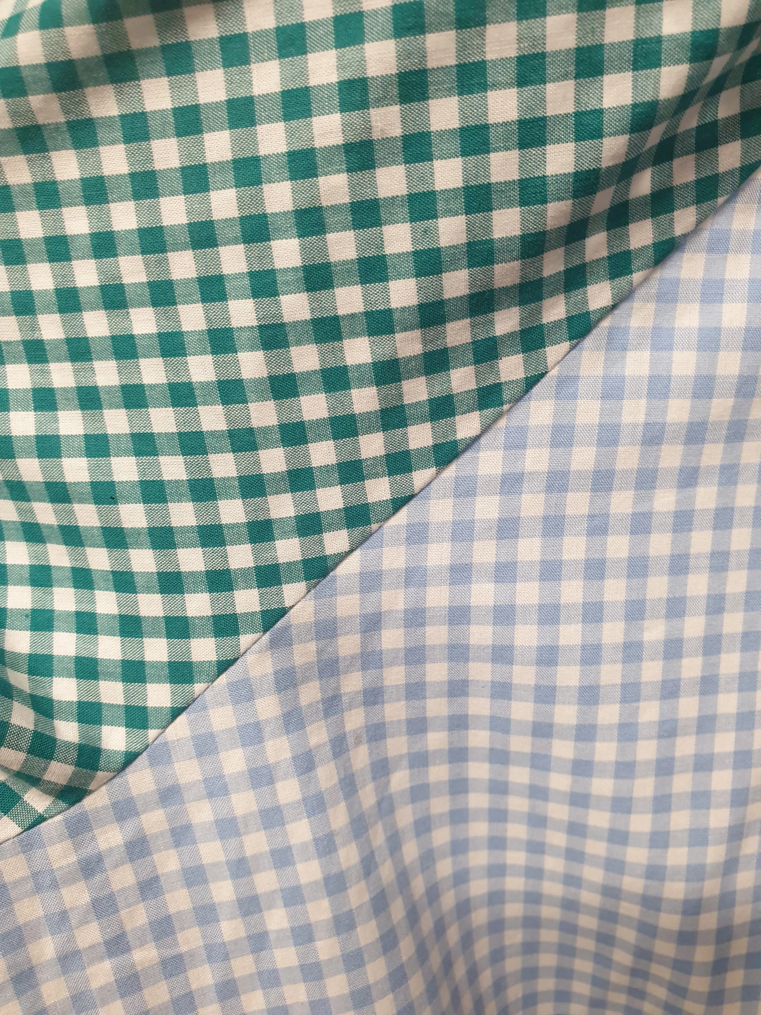 Kholo blue and green check print maxi dress size 24