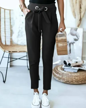 Kick It High-Waisted Pants - Black