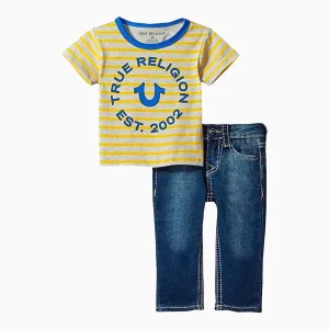 Kid's Stripe T-Shirt and Pant 2 Piece Outfit