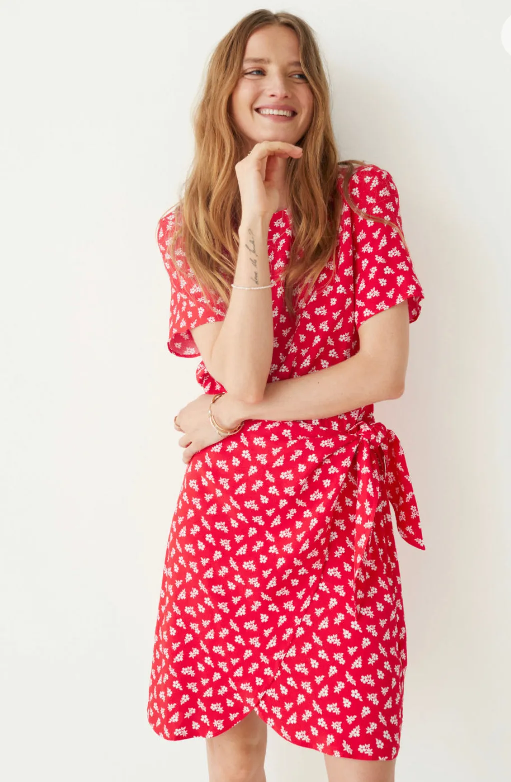 Knot Floral Mini Dress