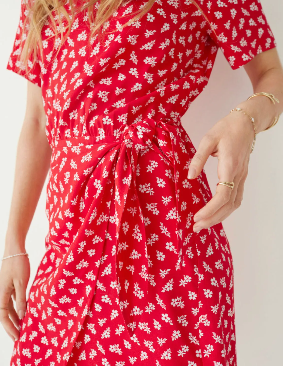 Knot Floral Mini Dress