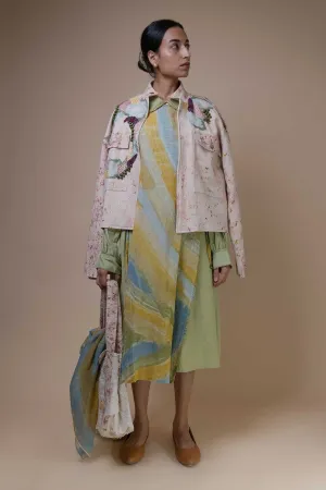 Kora Embroidered Printed Jacket