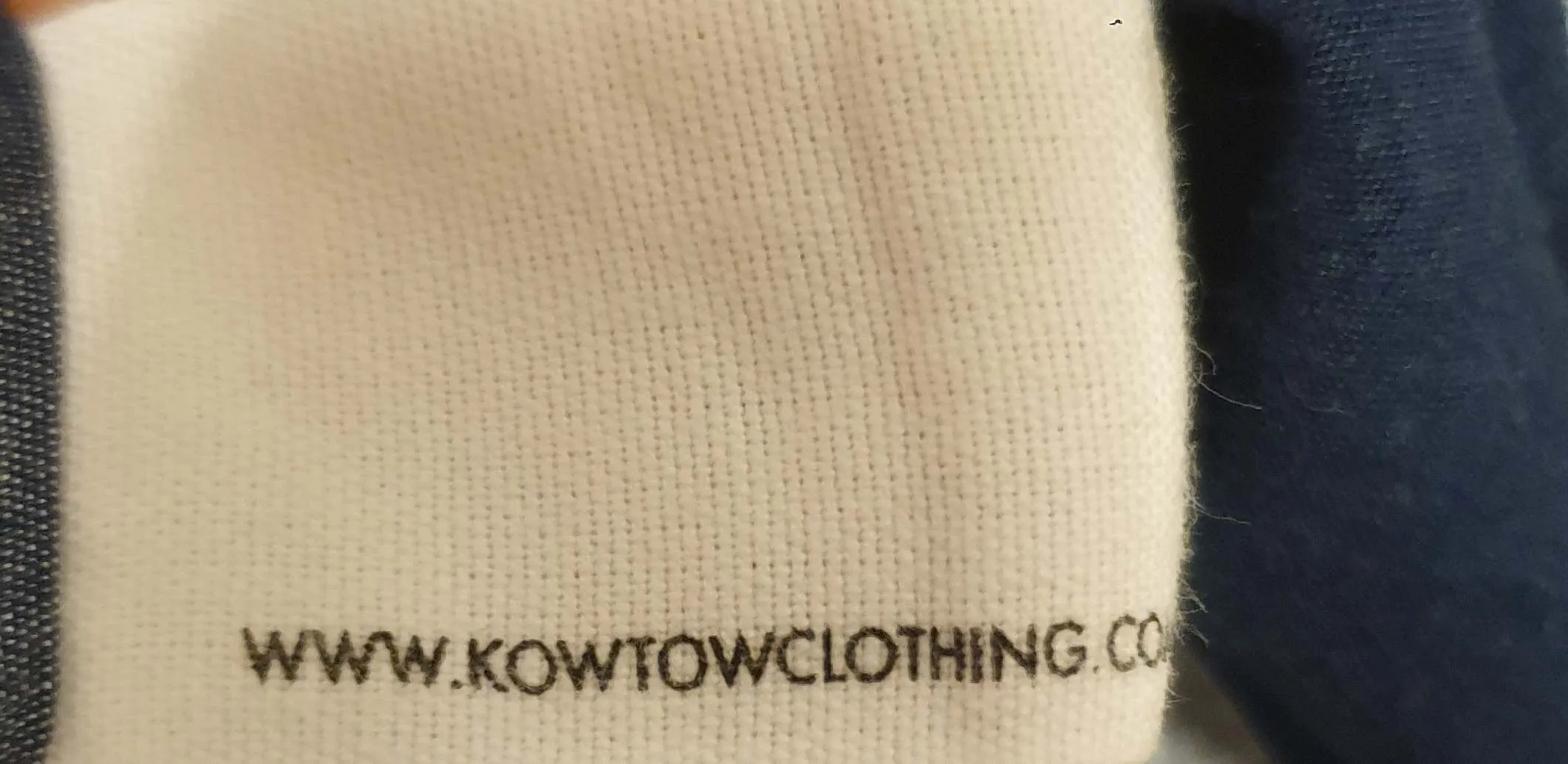 Kowtow blue and white check print dress size M