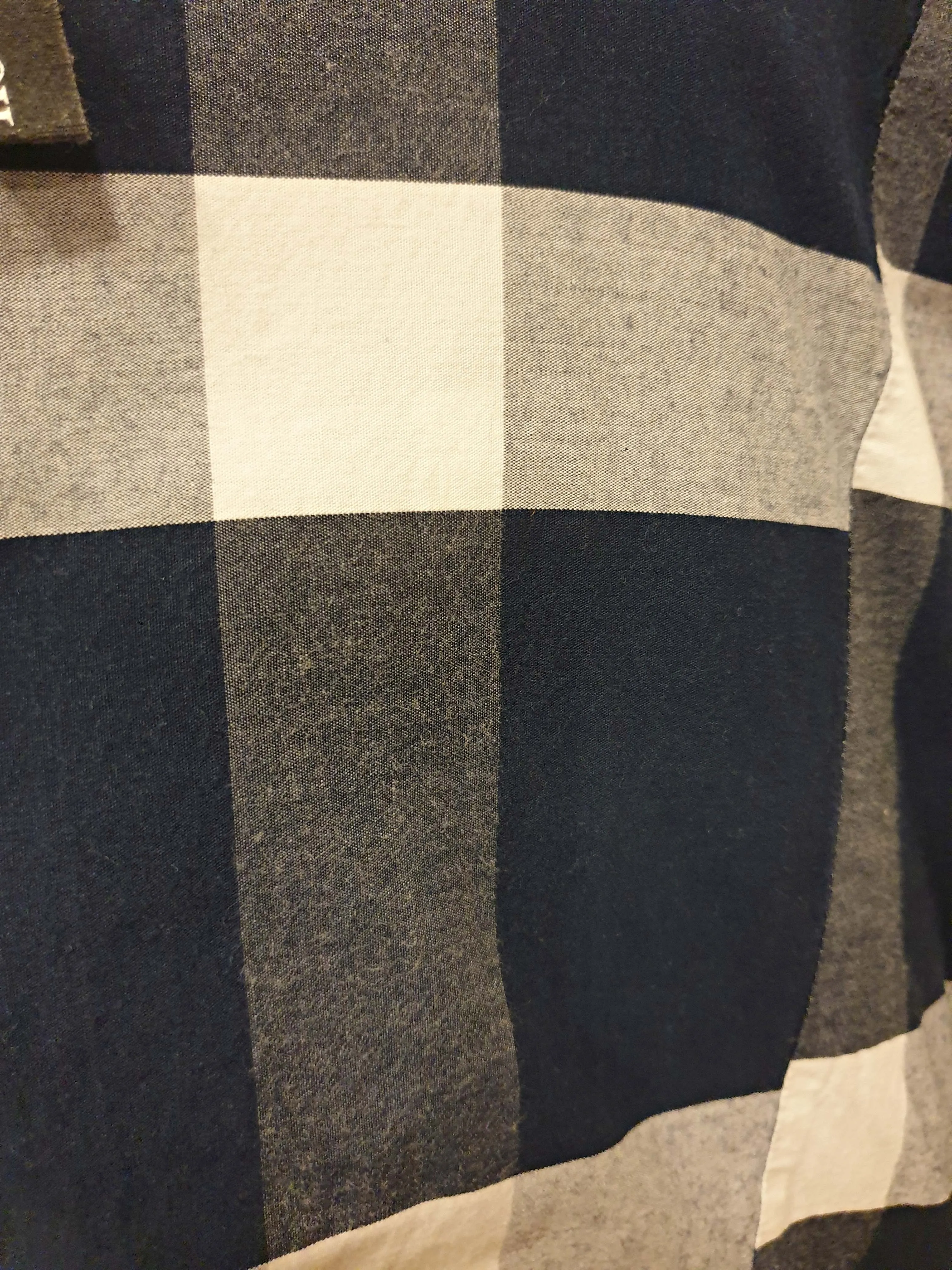 Kowtow blue and white check print dress size M