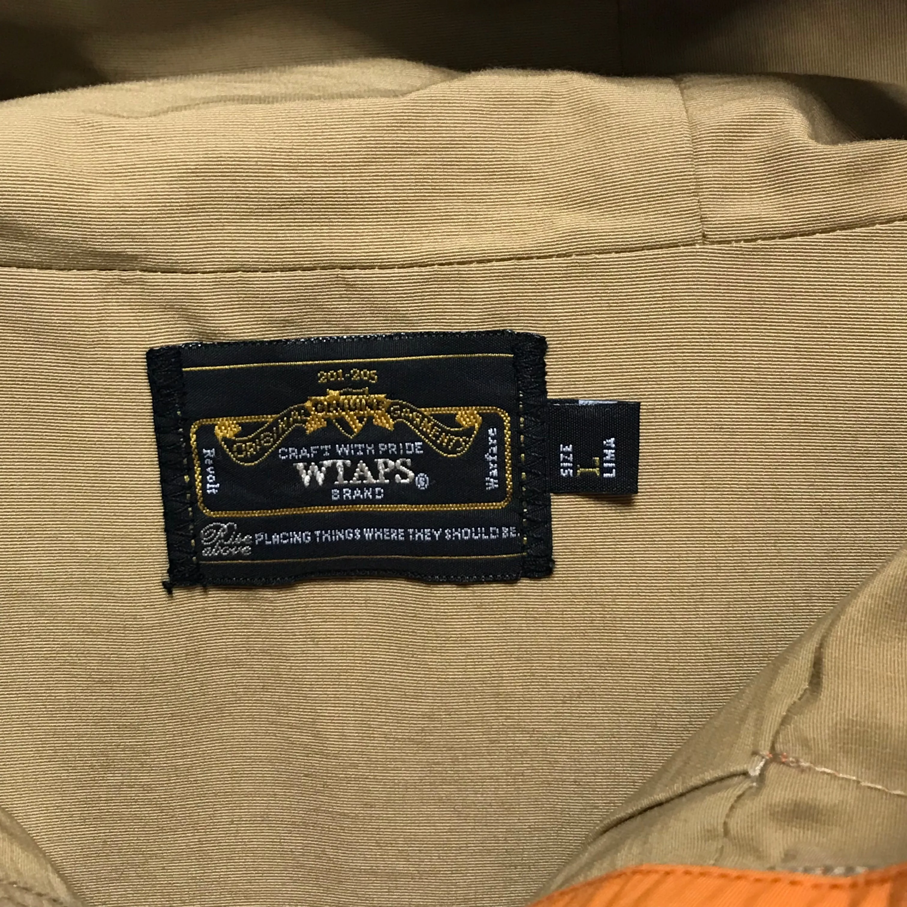 [L] WTaps Sherpa Mountain Parka Jacket Orange