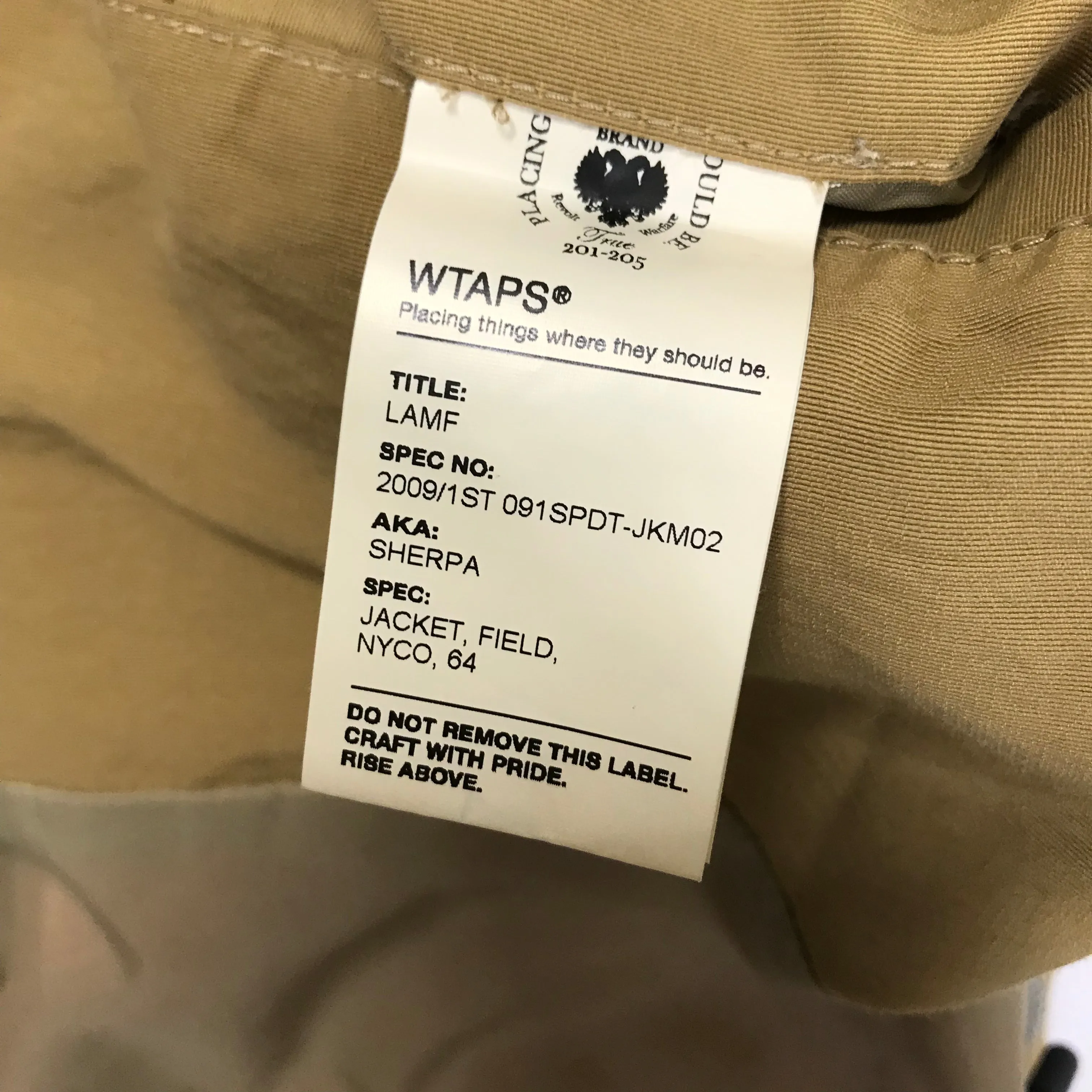 [L] WTaps Sherpa Mountain Parka Jacket Orange