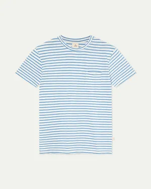 La Paz - Guerreiro Pocket Tee - Azure Stripes