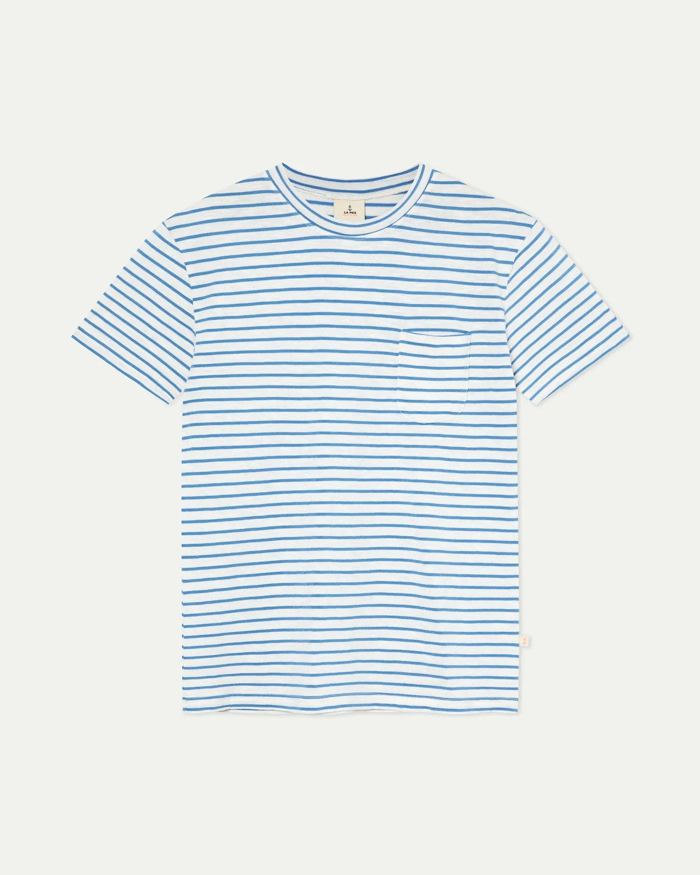 La Paz - Guerreiro Pocket Tee - Azure Stripes