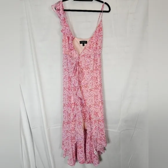 Laundry By Shelli Segal Size 12 Pink Floral Wrap Dress NWOT
