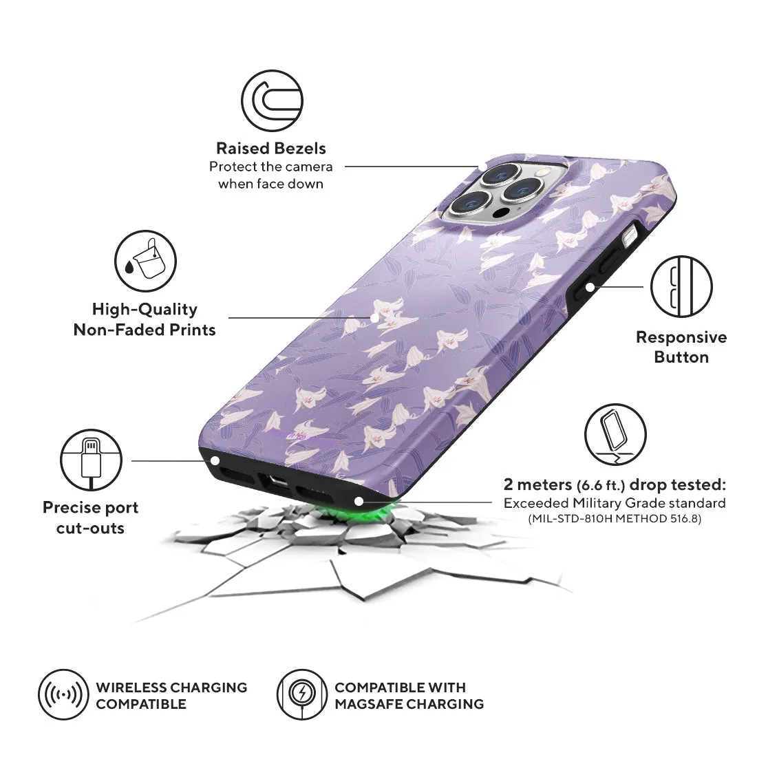 Lavender Lily Custom - iPhone 13 Pro Max Case
