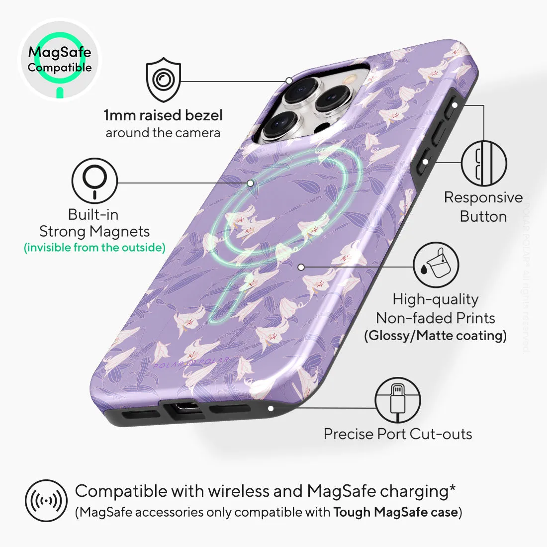 Lavender Lily Custom - iPhone 15 Pro Max Case