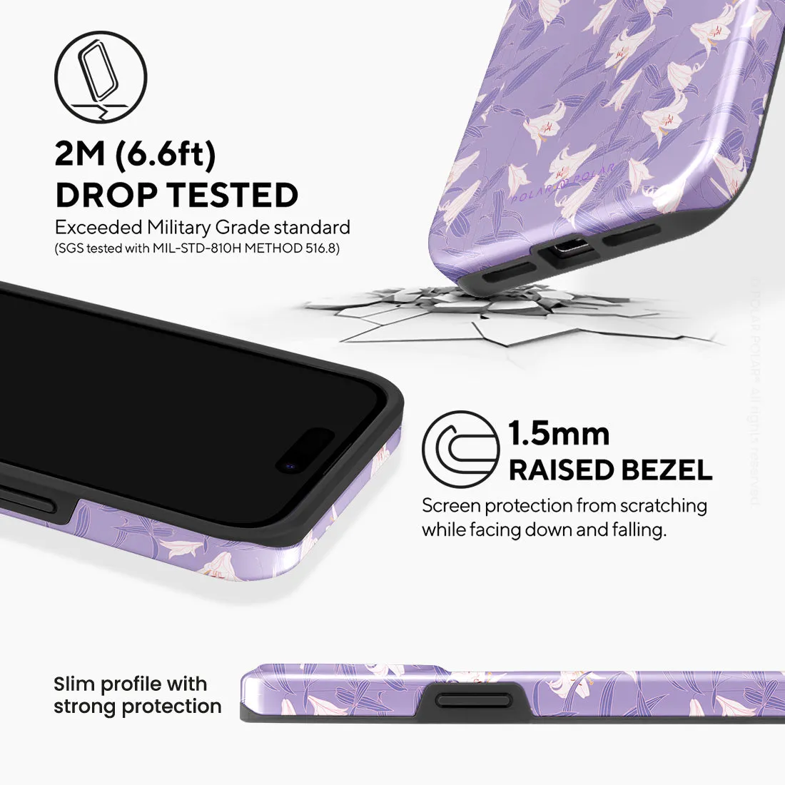 Lavender Lily Custom - iPhone 15 Pro Max Case