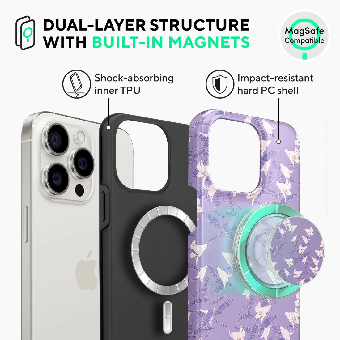 Lavender Lily Custom - iPhone 15 Pro Max Case