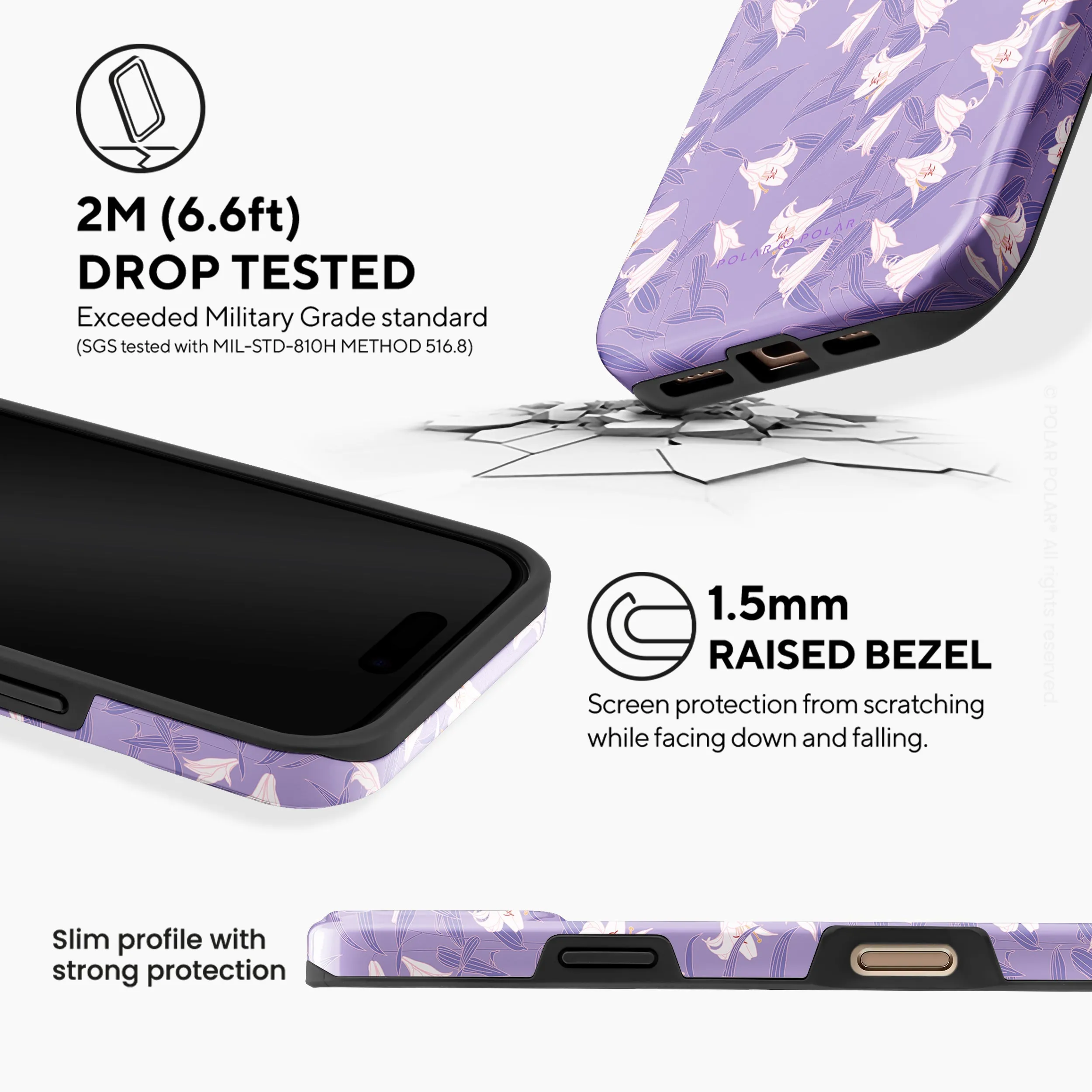 Lavender Lily - iPhone 16 Pro Max Case