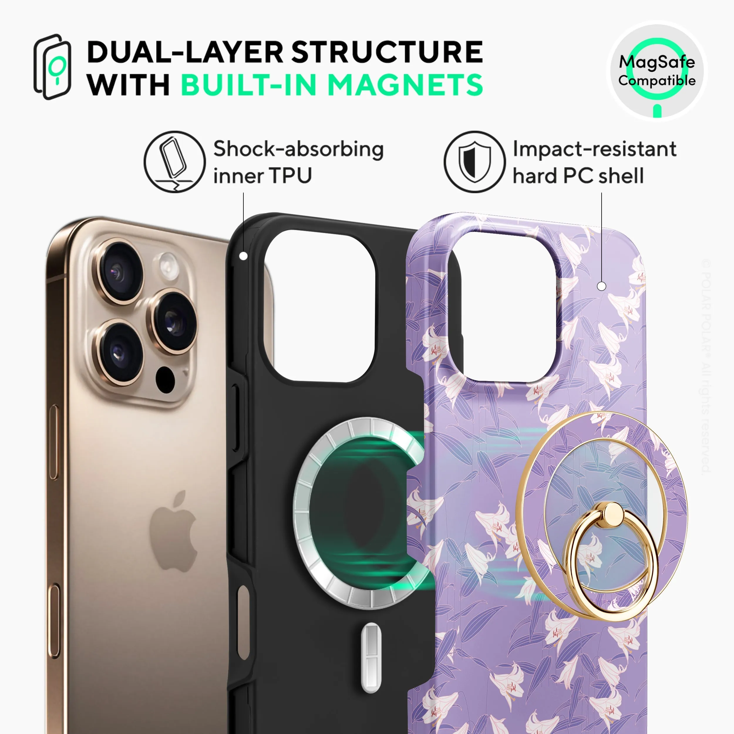 Lavender Lily - iPhone 16 Pro Max Case