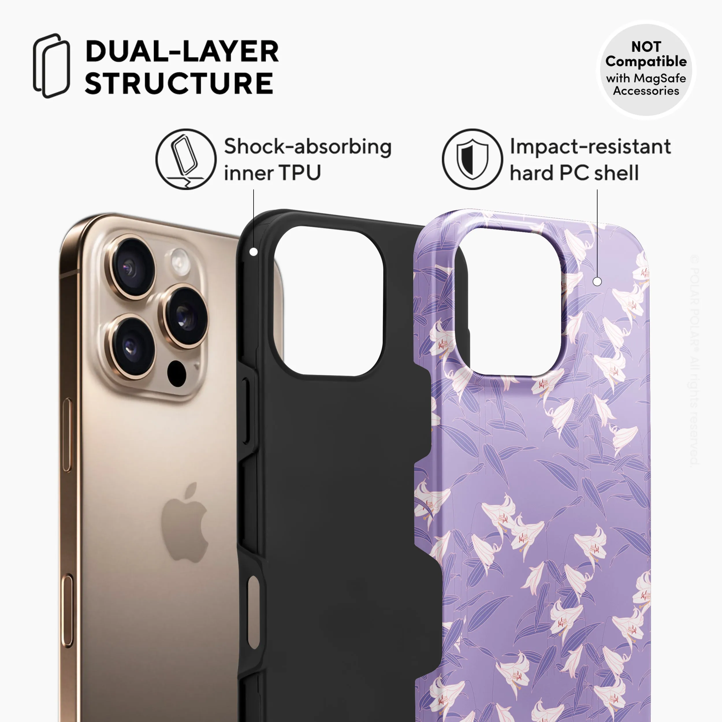 Lavender Lily - iPhone 16 Pro Max Case