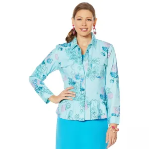 Lemon Way Women's Plus Size Long Sleeve Peplum Utility Jacket