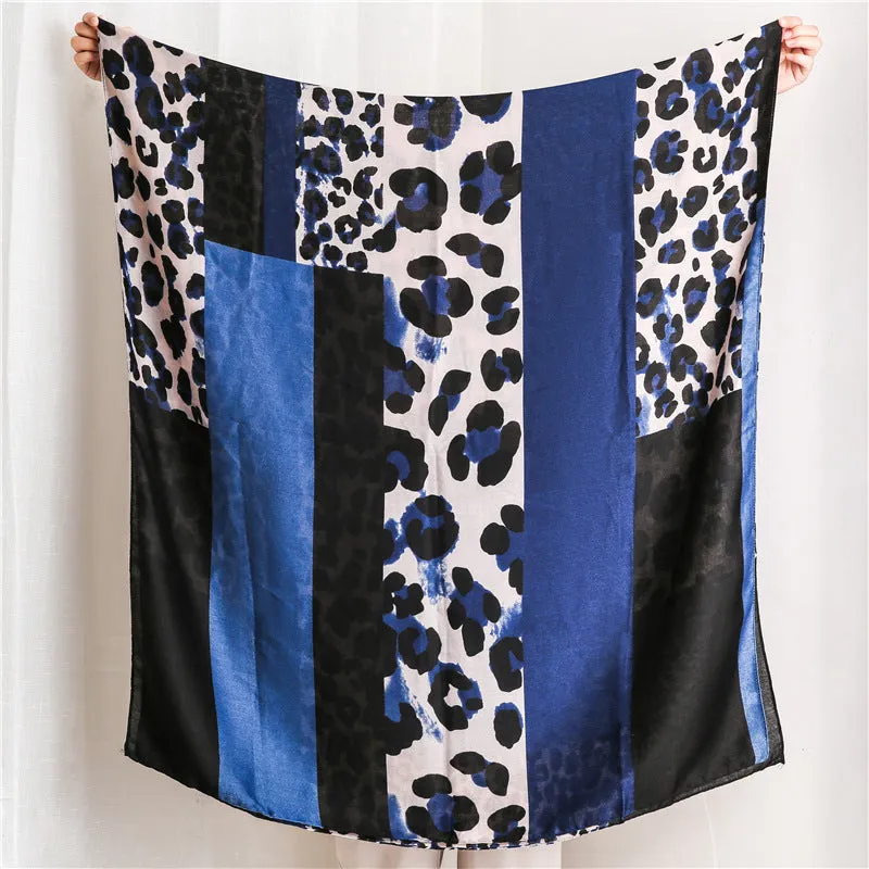 Leopard Printed Scarf Shawl for Women Ladies Girls