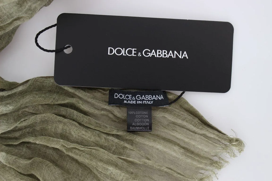 Light Green Pattern Scarf