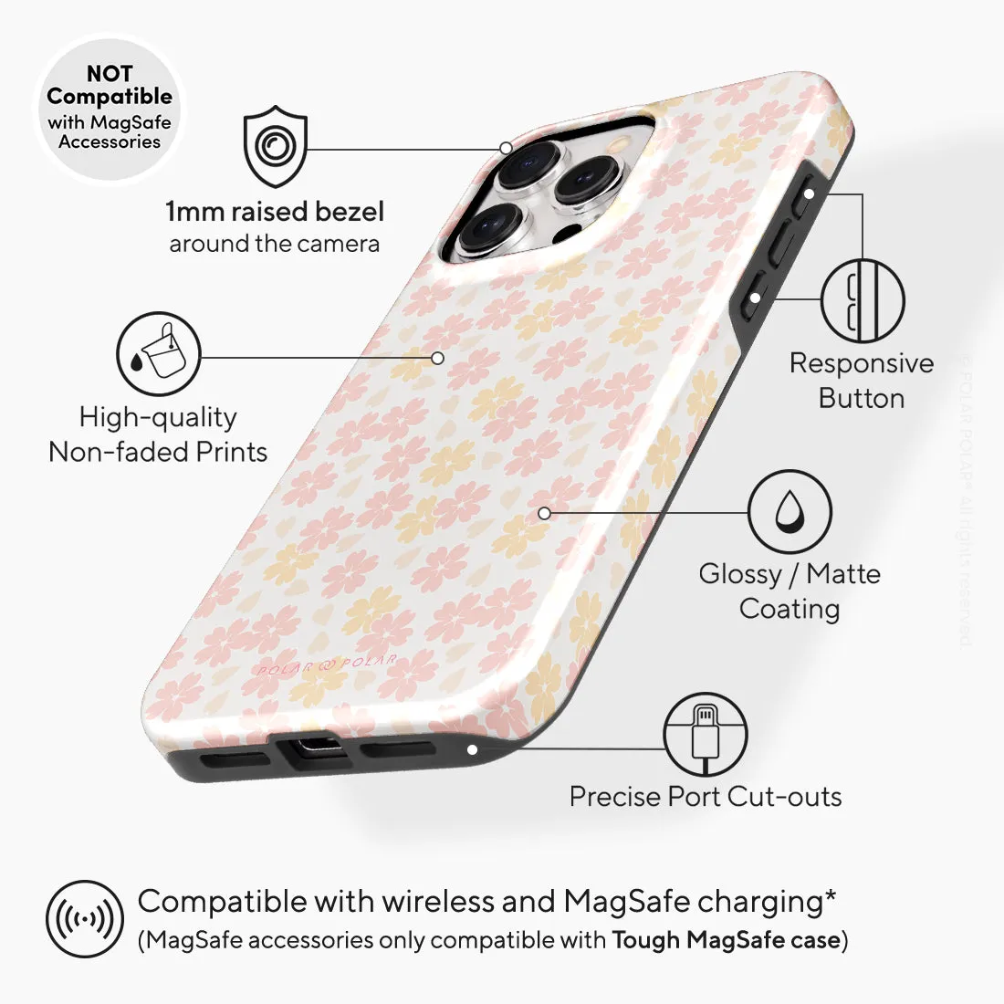 Light Pink Sakura - iPhone 15 Pro Max Case
