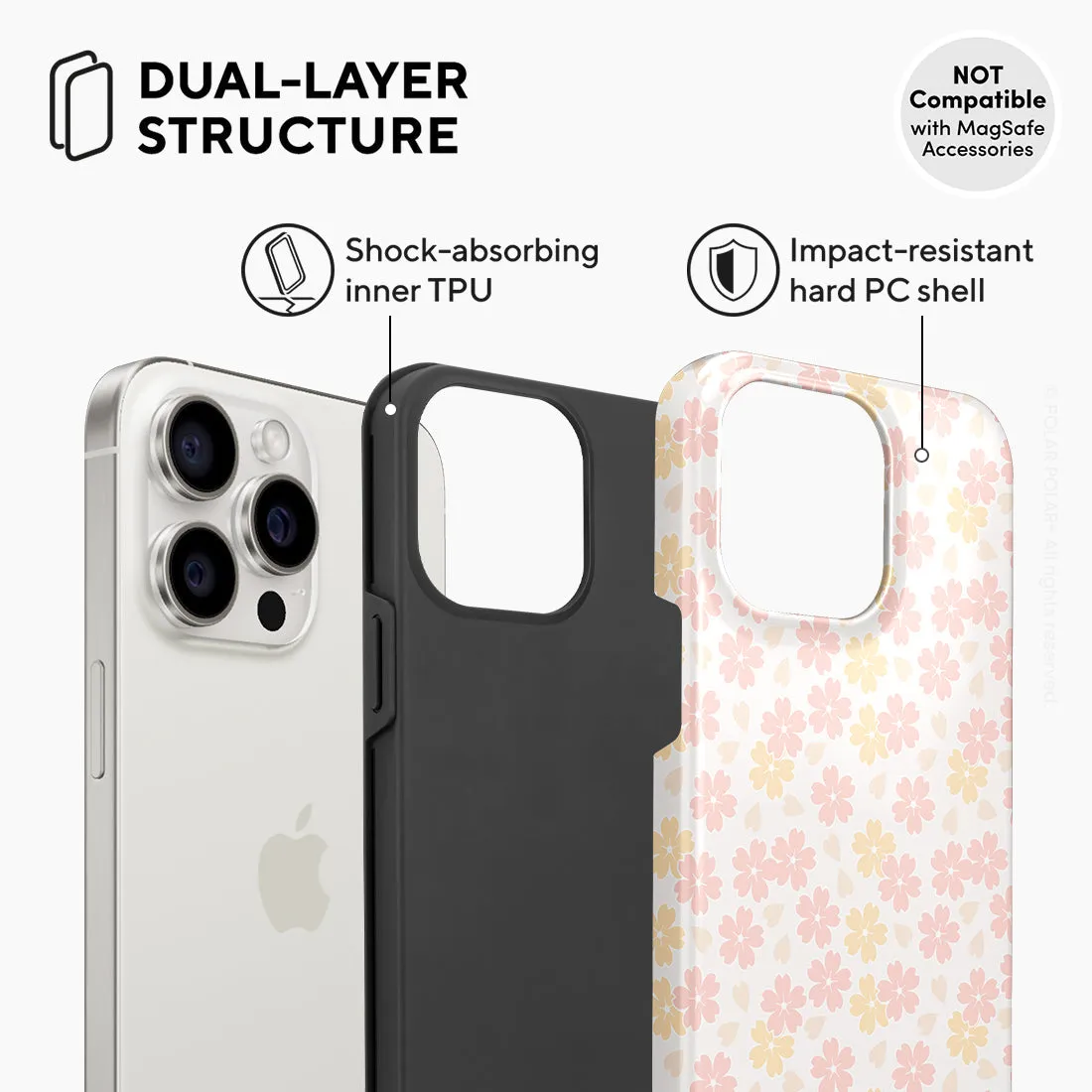 Light Pink Sakura - iPhone 15 Pro Max Case