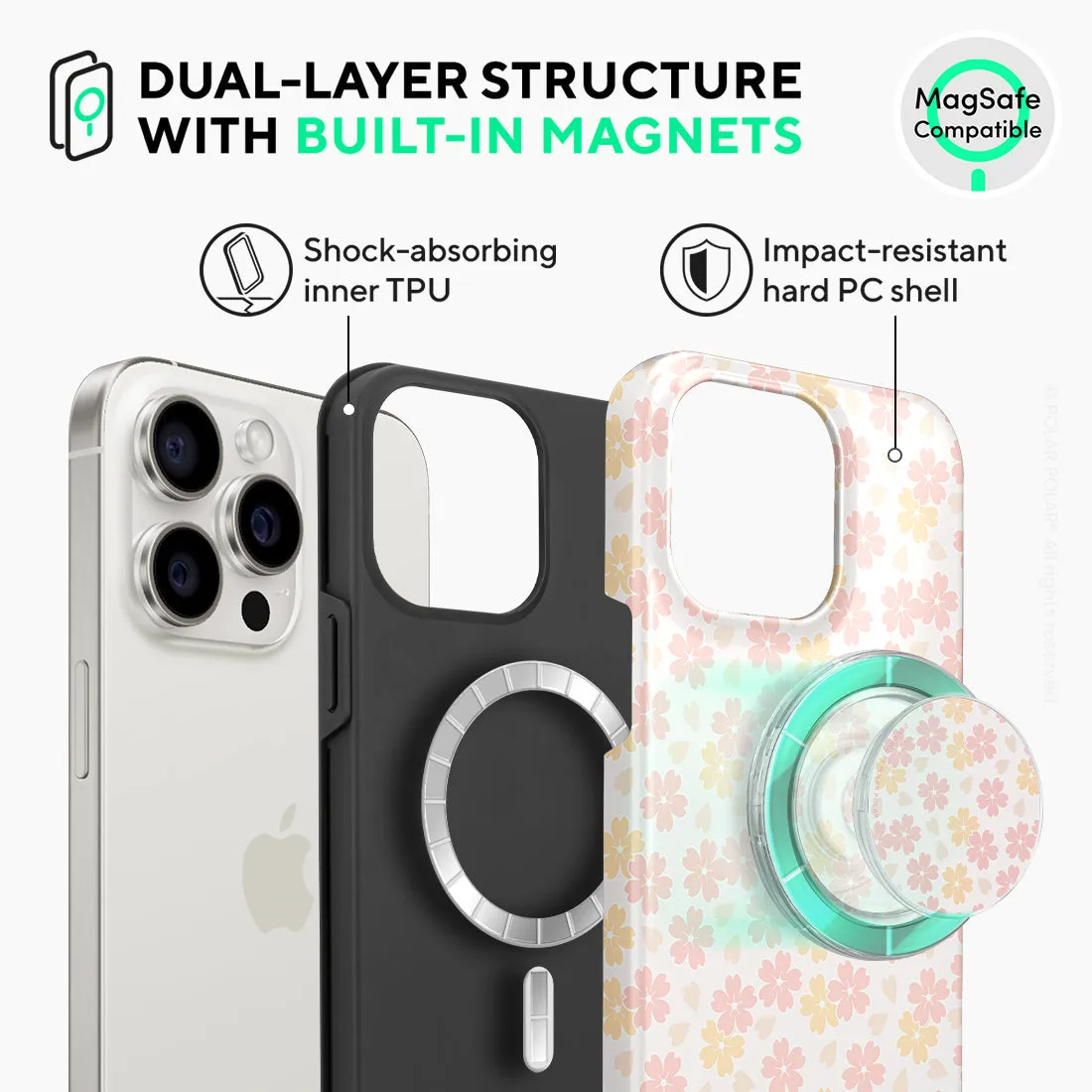 Light Pink Sakura - iPhone 15 Pro Max Case