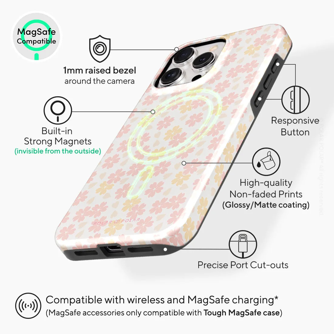 Light Pink Sakura - iPhone 15 Pro Max Case