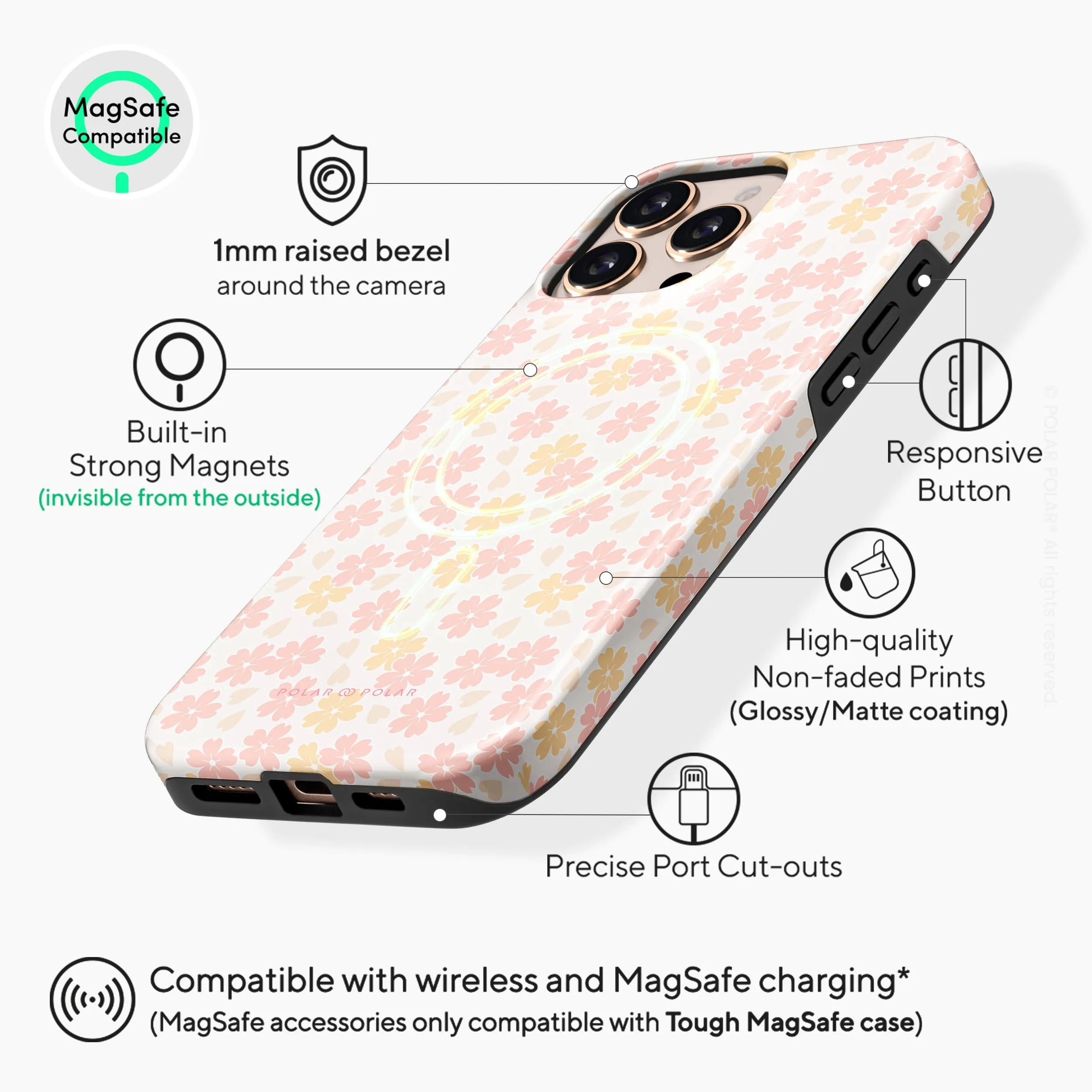 Light Pink Sakura - iPhone 16 Pro Max Case