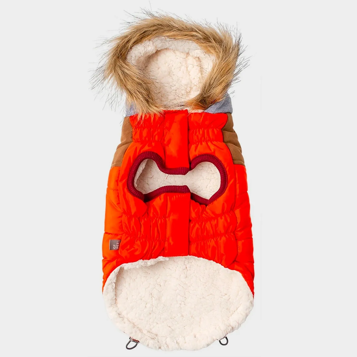 Lodge Parka Dog Coat | Orange