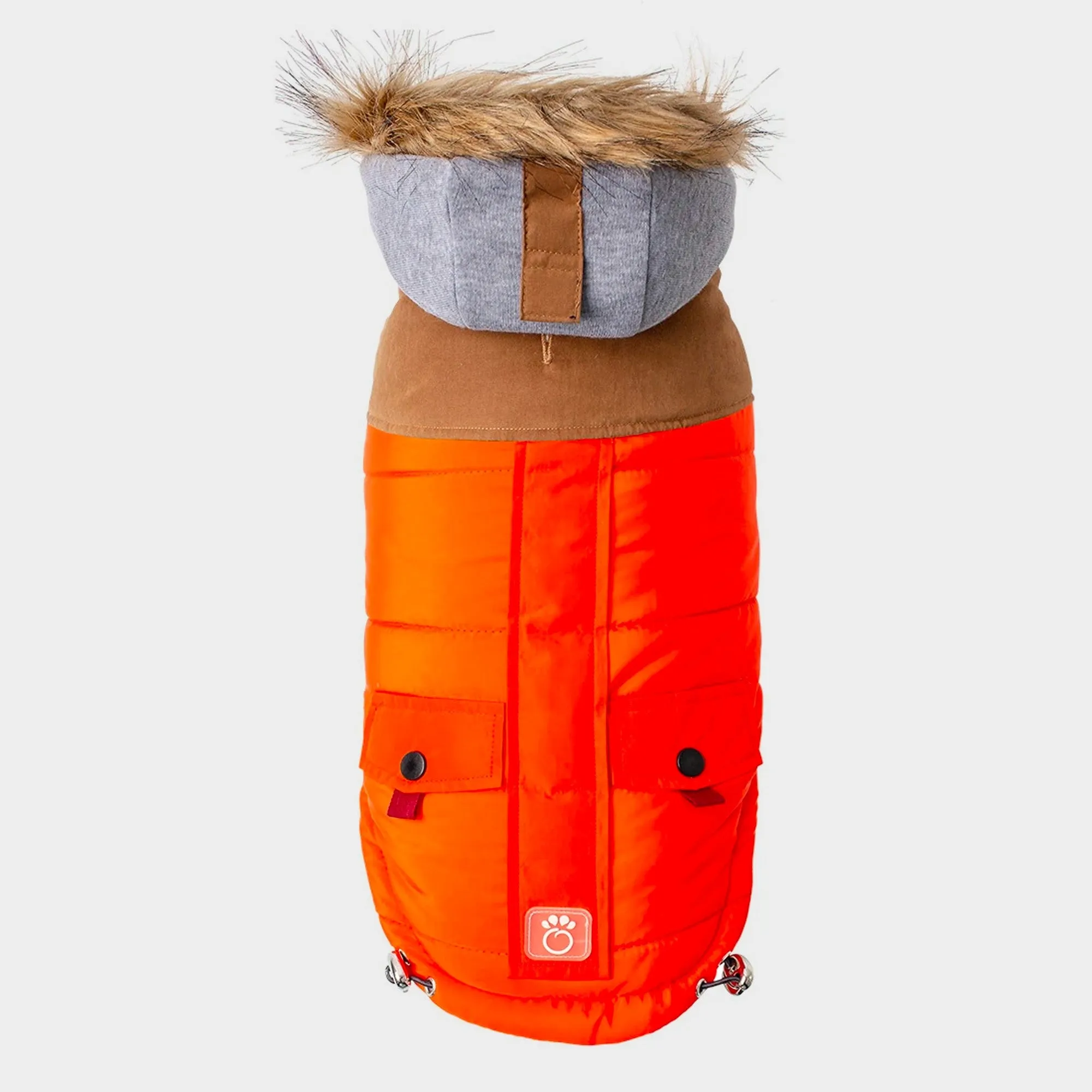 Lodge Parka Dog Coat | Orange