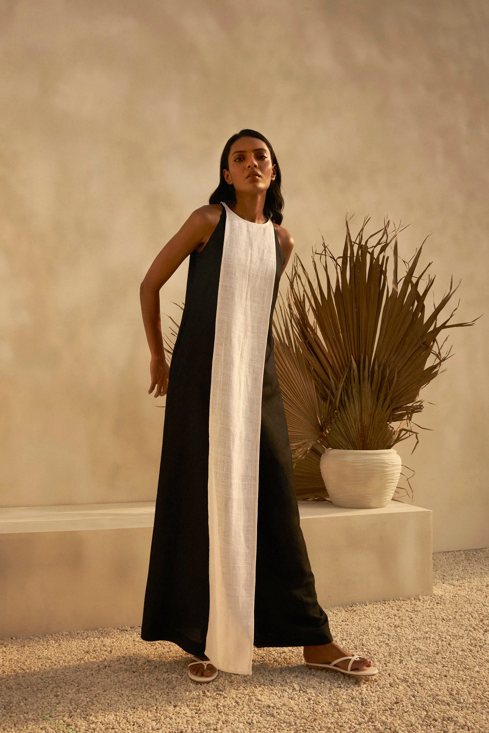 London Jumpsuit (Black & White)