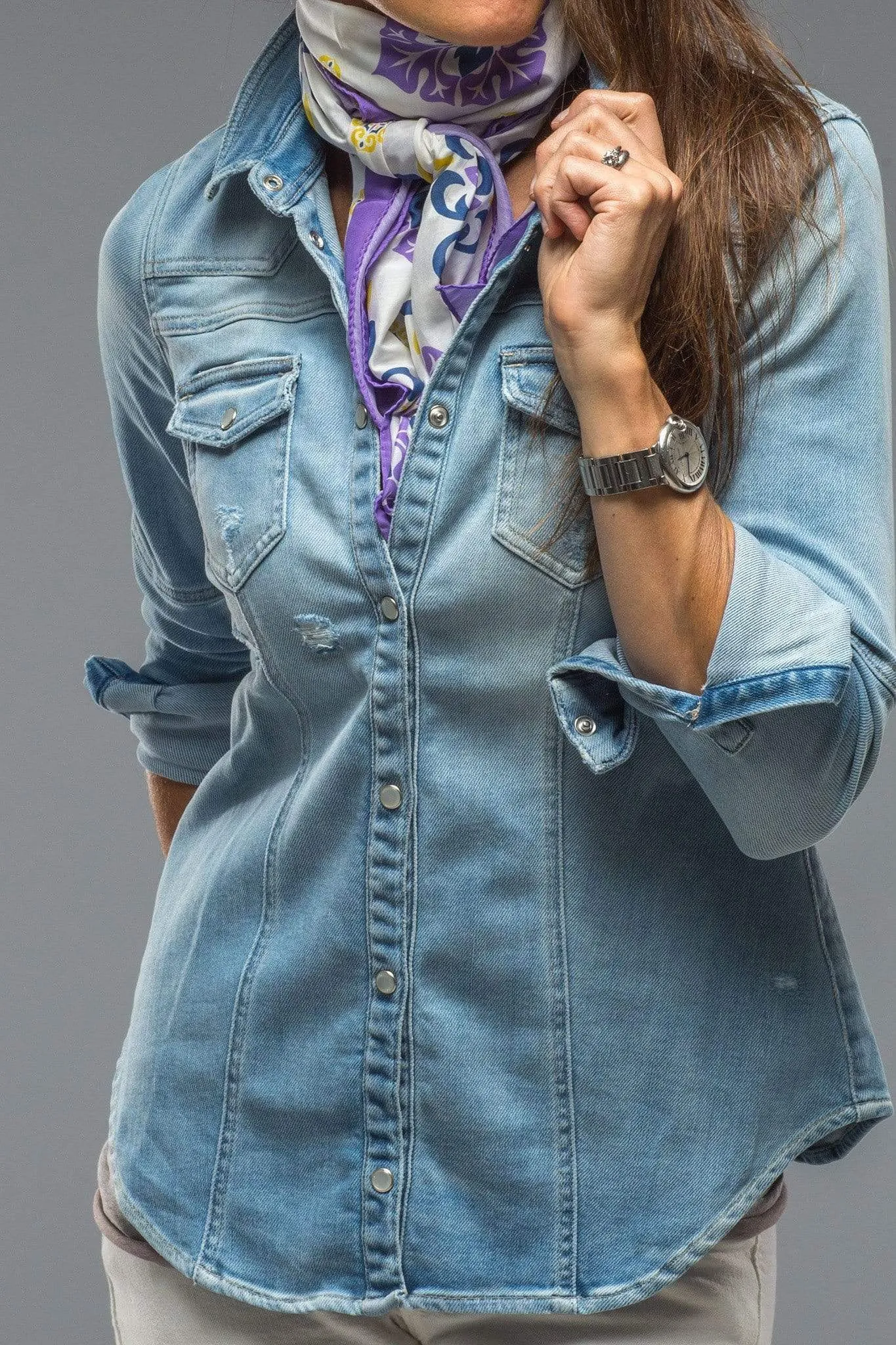 Losanga Scarf in Purple