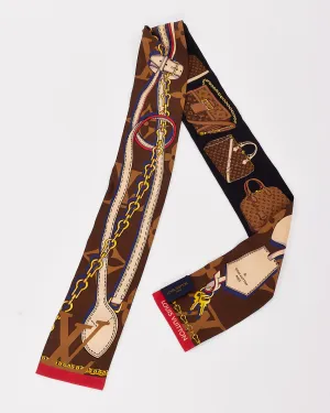 Louis Vuitton Black Multi Silk Tribute To Bandeau