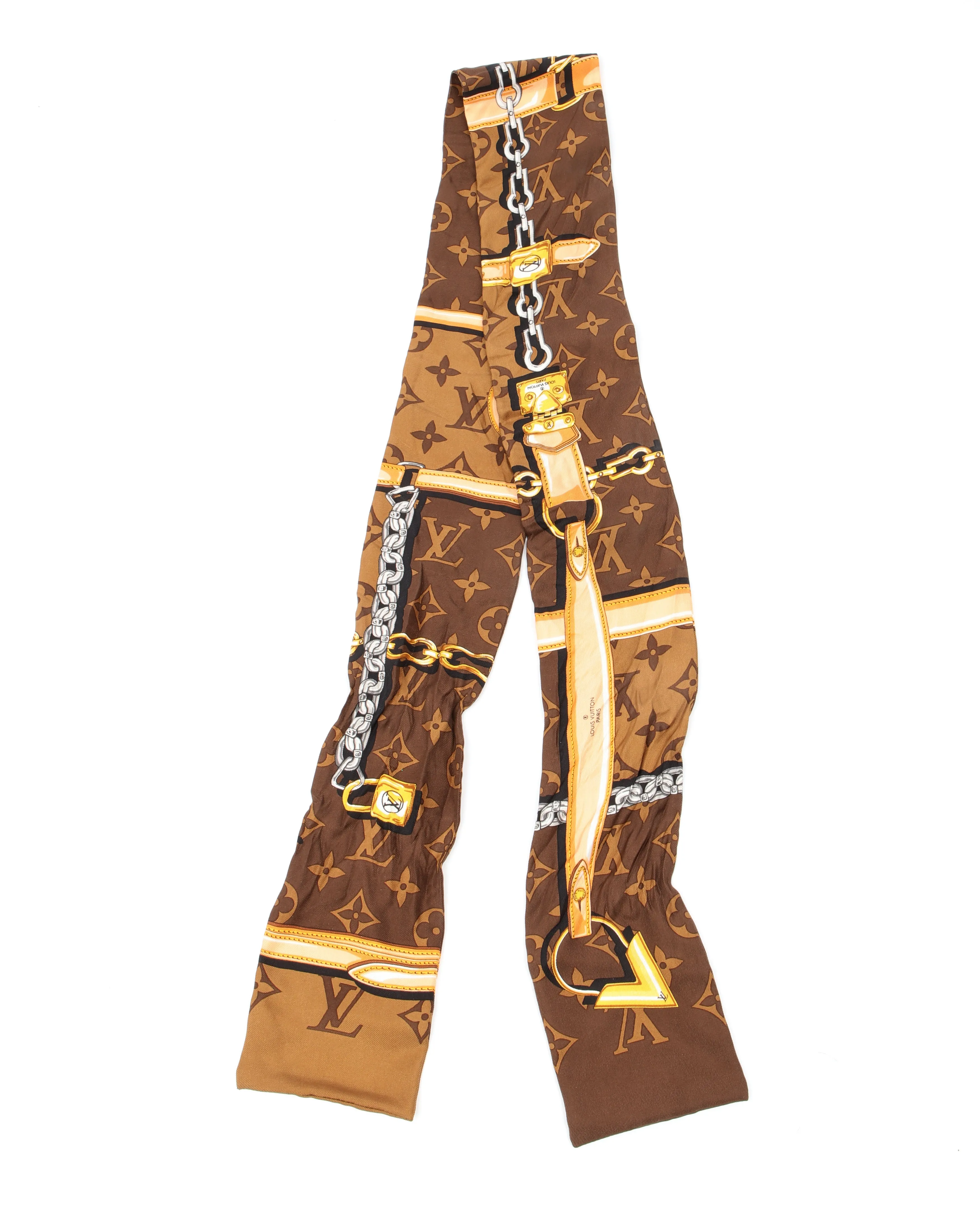 Louis Vuitton Brown Monogram Confidential Silk Bandeau