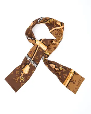 Louis Vuitton Brown Monogram Confidential Silk Bandeau