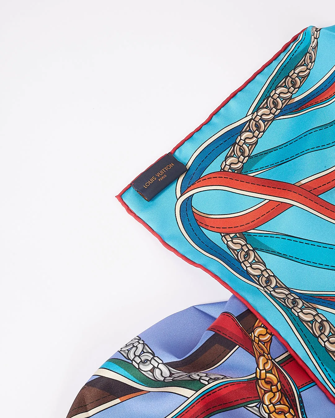 Louis Vuitton Orange/Purple/Red/Blue Reversible Silk Scarf