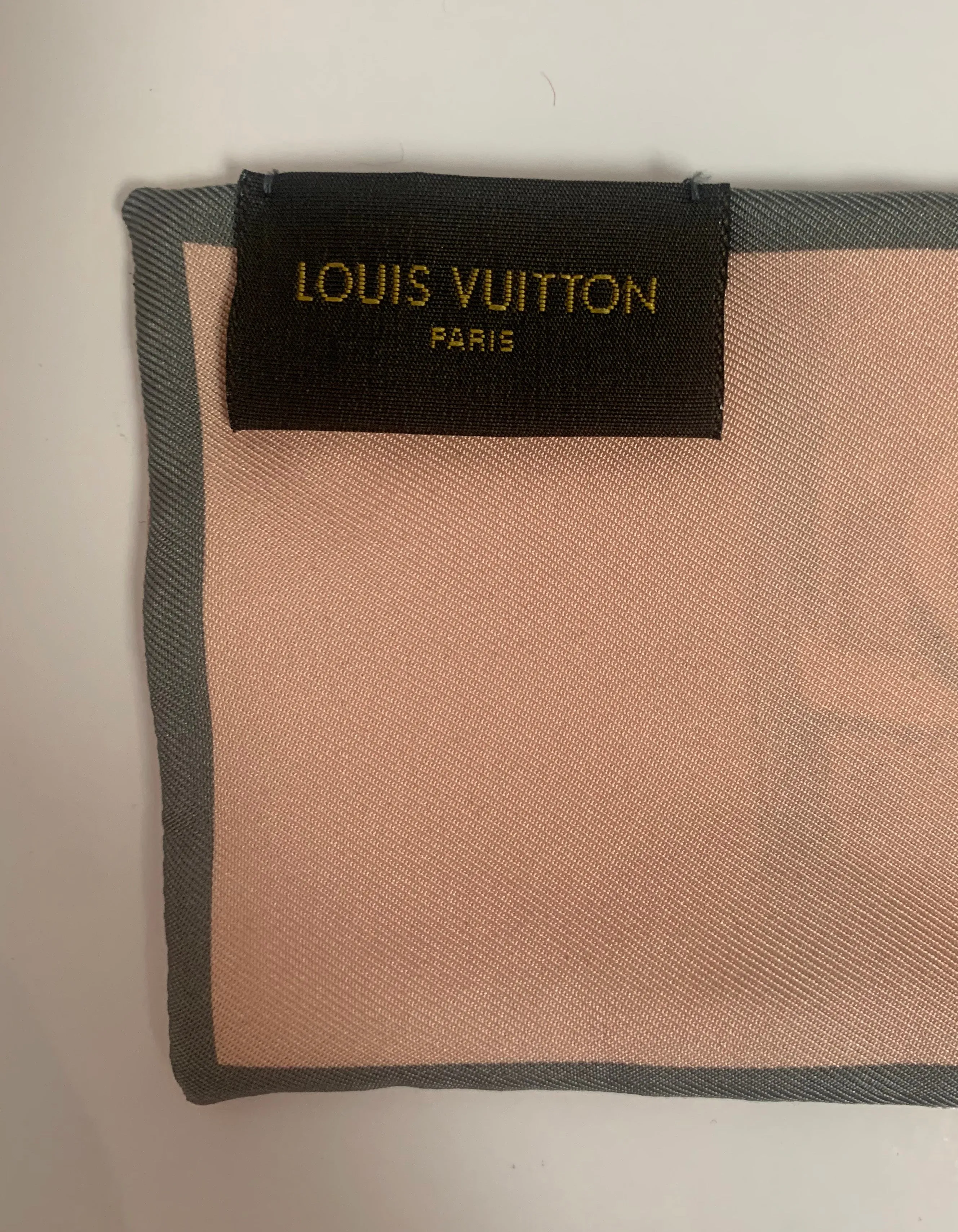 Louis Vuitton Rose Poudre Monogram Trunks Bandeau Silk Neck Scarf