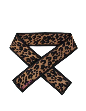 Louis Vuitton Silk Leopard Print Bandeau