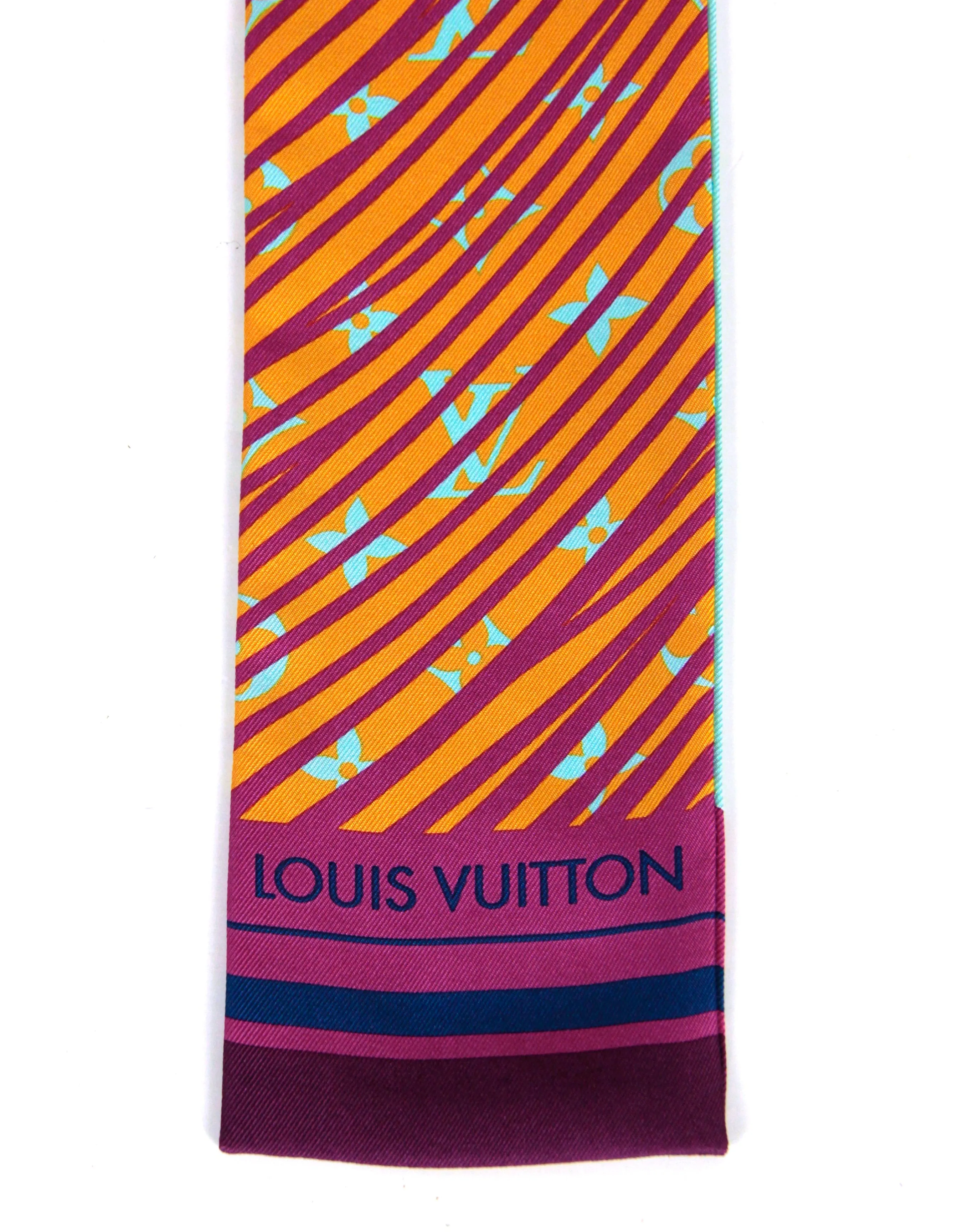 Louis Vuitton Silk Monogram Zebra Stripe Bandeau