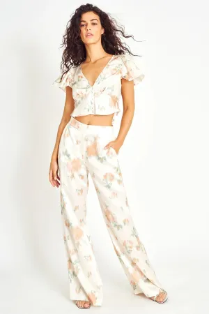 Love Shack Fancy -  Celestine Pant in Sandy Rose