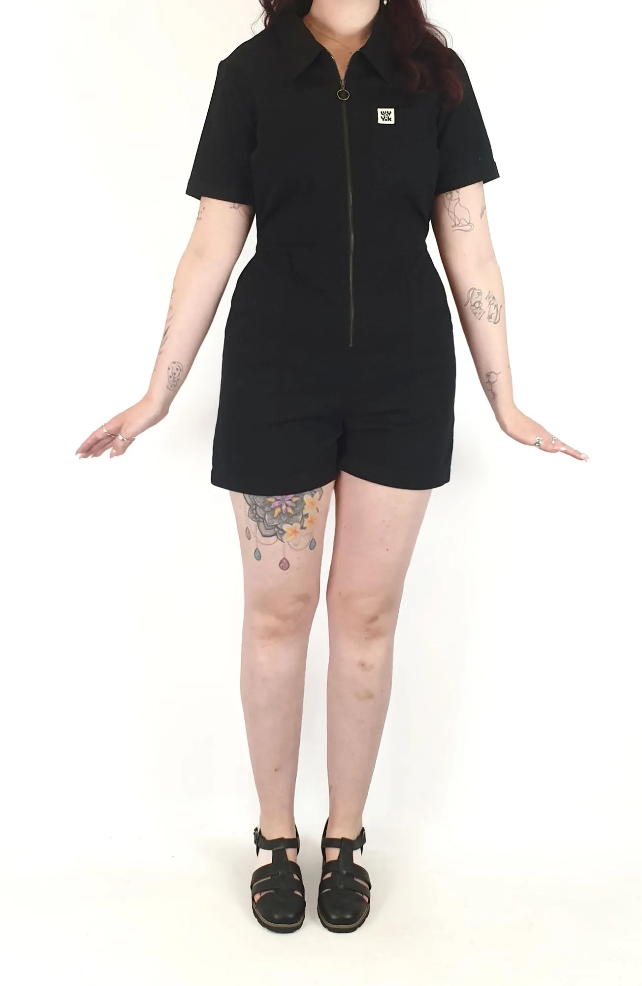Lucy & Yak black playsuit size M