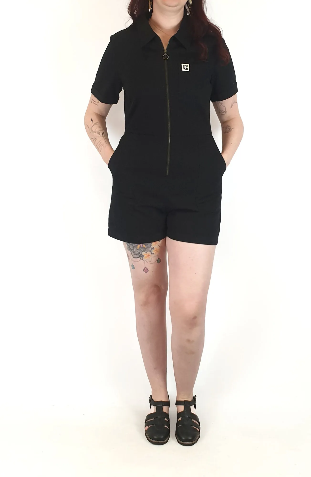 Lucy & Yak black playsuit size M