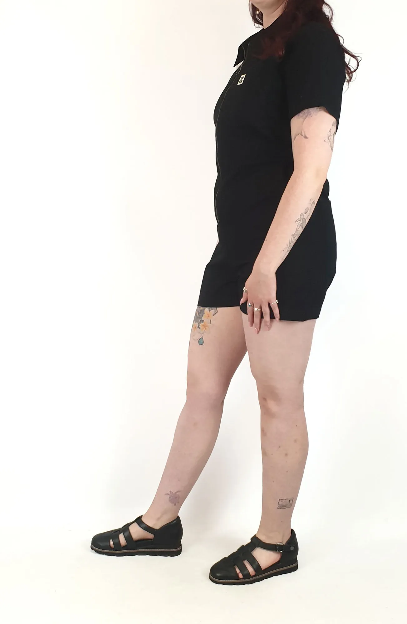Lucy & Yak black playsuit size M