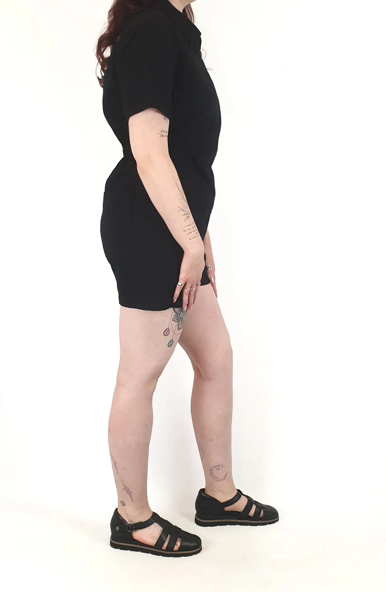 Lucy & Yak black playsuit size M