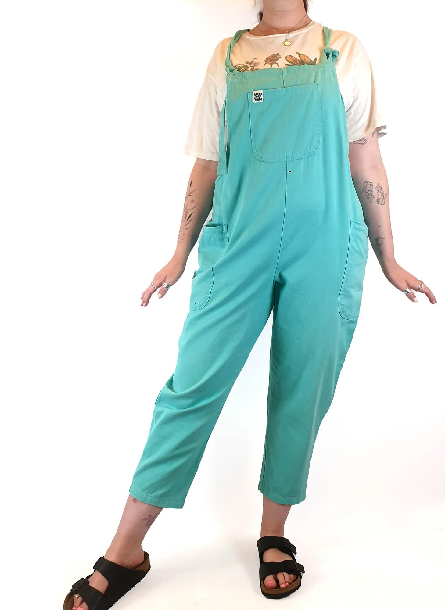 Lucy & Yak green overalls size UK 14 / AU 12